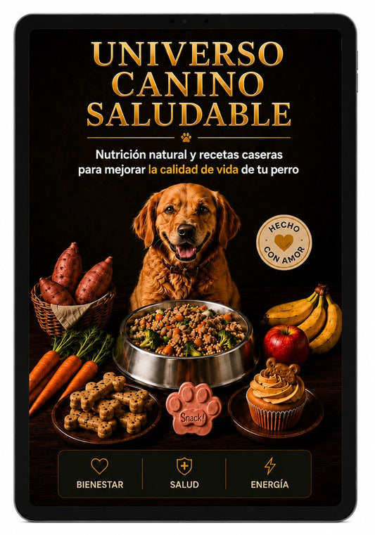 El Universo Canino: Recetas y Nutrición Saludable + 4 Bonos de Regalo 🎁